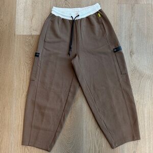 Ruti  chocolate brown barrel sweat pants